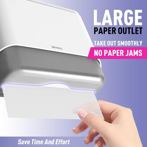 Commercial 200 Paper Towel Dispenser Wall Mount Paper Towel Holder Large Capacity Multifold/Trifold/C Fold Hand Towel