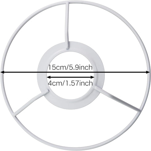 CChiai 5.9 Inch Lamp Shade Ring Round Adapter Connecting Kit Diameter Hardware For Table Frame Wall Floor Crystal Stand