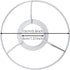 CChiai 5.9 Inch Lamp Shade Ring Round Adapter Connecting Kit Diameter Hardware For Table Frame Wall Floor Crystal Stand