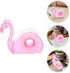 SEWACC Pink Flamingo Tape Dispenser with Clear Tape, Decorative Flamingo Shaped Washi Cutting Tool