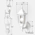 1 Pack, Bulb EMART Outdoor Front Porch Light, Exterior Anti-Corrosion, Waterproof Aluminum & Glass Shades Wall Lamp