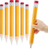 Leinuosen Giant Yellow Wooden Pencils, 14 Inch, 6 Pcs Fun Novelty Props for Kids, School, Office, Christmas Favors