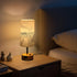 YETTASBIN 3 Dimmable Vintage Farm Bedroom Bedside Table Lamp, Way Touch LED Nightstand Desk Lamp with USB C Charging