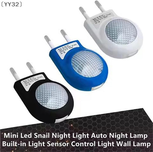 OFAPLFKUR YY32Mini Led Snail Night Light Auto Night Lamp Built-in Light Sensor Control Light Wall Lamp for Baby Kids