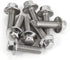 M6-1.0 x 16mm Flanged Hex Head Bolts - Stainless Steel 18-8 (304), Plain Finish, 25 PCS
