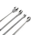 1 Set Stainless Steel Micro Sampling Spoons Spatula Combination, Reagent Spoons Laboratory Supplies (Pack of 4)