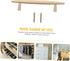 Holibanna Modern Brass Cabinet Pulls Pitch Solid Drawer Handles for Wardrobes Cabinets Bedside Tables Easy Install