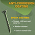 LIONMAX Deck Screws 3 Inch, Wood Screws #10 x 3", 100 PCS, Rust Resistant, Exterior Epoxy Coated, Outdoor Decking Screws, Torx/Star Drive Head Screw, T25 Star Bit Included, Green