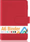 Sooez A6 PU Leather Notebook Binder, 6 Ring Planner with Magnetic Buckle