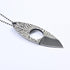 MINI Full Tang Neck Knife with Sheath, Fixed Blade EDC Knife, 3" Small Tool for Men Women
