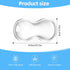 CJZYepopee Mouse Wrist Rest Pad, Gel Mouse Wrist Rest, Comfortable Cool Silicone Gel Ergonomic Cushion,Non-Slip Base