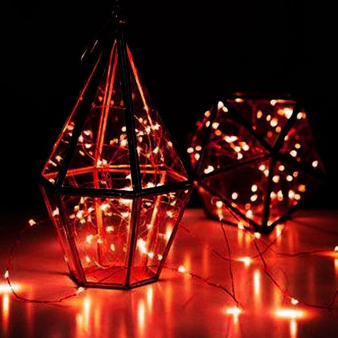 10Ft/3M 30leds ANJAYLIA Red String Lights, Bright Light Party Home Festival Decorations Battery Operated Lights