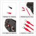 200 Pcs Insulated Fork Spade Wire Connector U Type Electrical Crimp Terminals #8 Black & Red (100 Pcs Red + 100 Pcs