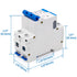 Baomain Low-Voltage Mini Circuit Breaker NXB-63(DZ47-63) C40, 40A 2 Pole 400V DIN Rail Mount