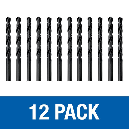 Champion Cutting Tool General Purpose Drill Bits for Metal and Wood, 12 PCS, 5/32 Inch