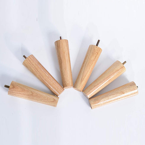 KDDEON M8 Legs,5-70cm,Replacement Cabinet,Set 4 (8cm/3.1in) Threaded Rod Straight Tapered Solid Wood Furniture