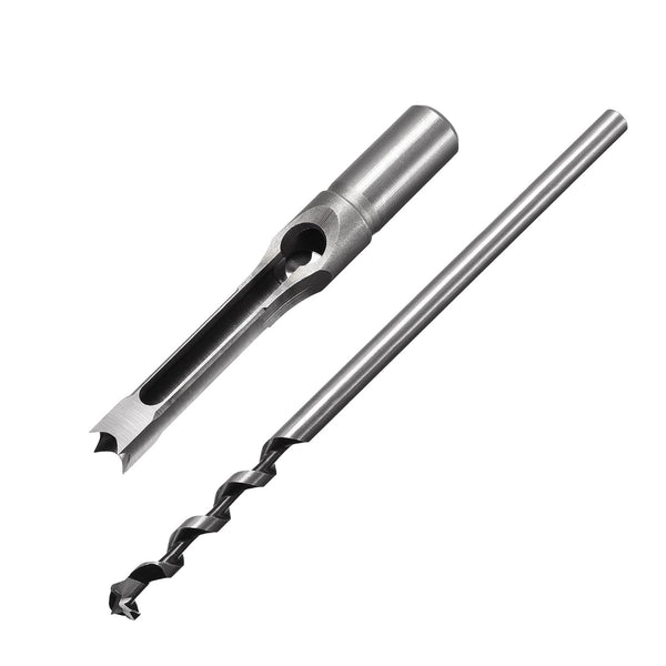 uxcell 5/8" x 213mm Square Hole Drill Bits for Wood, Mortising Chisel Bit Auger Spur Cutter Tool