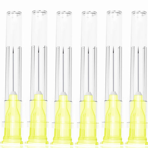 100 Pack 30Ga 1/2 Inch Stainless Steel Dispensing Lab Tools for Scientific Labs, Measuring and Refilling