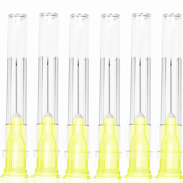 100 Pack 30Ga 1/2 Inch Stainless Steel Dispensing Lab Tools for Scientific Labs, Measuring and Refilling
