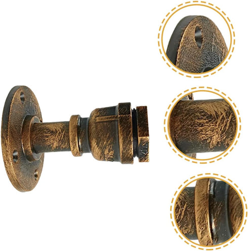 KALLORY Vintage Rustic Wall Sconce - Iron Light Fixture for Home