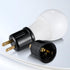 Bulb 2-Prong E26 E27 Bulb 660 125 (2, Outlet to Socket Adapter,Plug-in Light Socket,Convert Outlet to Light