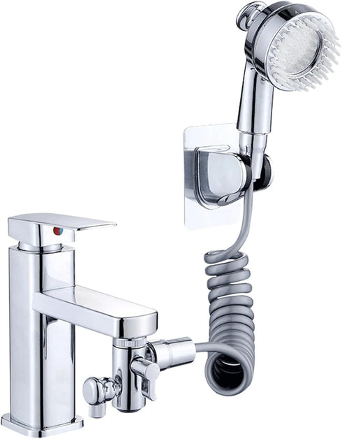 Qusmeiyici Sink Faucet Sprayer Attachment,Salon Shampoo Bowl Spray Head Side Control Button Pedicure Chair Sprayer