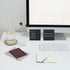 Sticky Notes 3 x 3 Inches, 6 Pads Black Self-Stick Notes, 50 Sheets/Pad, White Gold and Silver Gel Pens for Office