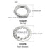 MECCANIXITY 1/8IP Pack 84 Lamp Pipe Kit with Lock Nuts Teeth Washers Thread Fasteners Assortment for Chandelier Ceiling