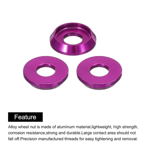 MECCANIXITY M4 Cone Cup Countersunk Washers, Aluminum Gaskets for RC/FPV/PC/Drone Accessories, Pack of 60