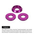 MECCANIXITY M4 Cone Cup Countersunk Washers, Aluminum Gaskets for RC/FPV/PC/Drone Accessories, Pack of 60