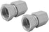 (2-PACK) 1405-08-08 Hydraulic Hose Adapter Fitting, 1/2"-14NPTF Female × 1/2"-14NPSM Female Pipe