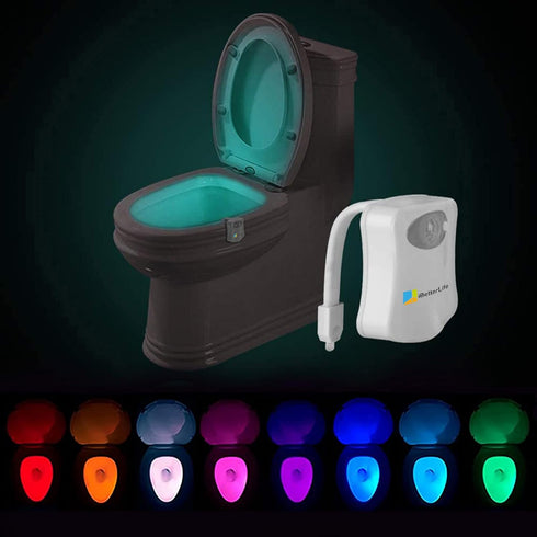 iBetterLife Toilet Night Light Motion Sensor The Original 8 Color Changing LED