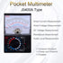 DC/AC Voltage Current Resistance Mechanical Multimeter with Test Leads, Handheld Analog Pointer Tester