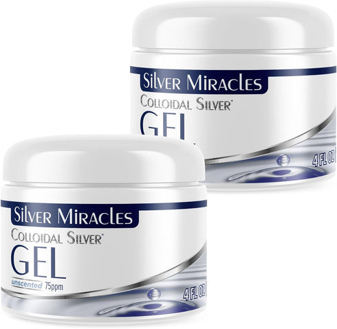Silver Miracles Colloidal Silver Gel - Nano Silver Gel Wound Care -