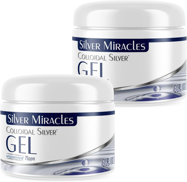 Silver Miracles Colloidal Silver Gel - Nano Silver Gel Wound Care -