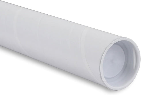 MagicWater Supply Mailing Tube, 1.5 in x 9 in, White for Shipping and Storage of Posters, Arts, Crafts, and Documents