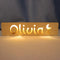 Sleeping Piggy Personalized Baby Gift Name Night Light for Kids Nursery Decor with Engraved