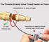 Air Hose Fittings And Quick Connect Air Fittings, 1/4 Inch NPT Brass Female Male Air Coupler Plug And Hex Nipple (13 Piece) Industrial Type D, Air Compressor Fittings by T TANYA HARDWARE