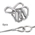 6Pcs M5 Stainless Steel Thimbles, 1/4" Wire Rope Thimbles for Diameter Cable Rigging
