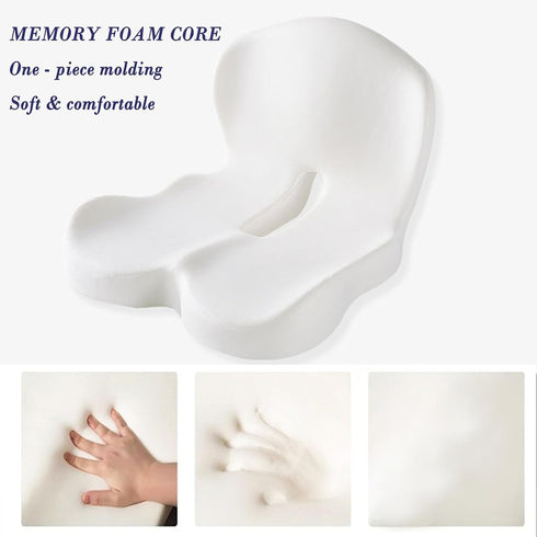 ZyClixtraz Pain,Tailbone Seat Cushion for Office Workers,Memory Foam L-Shaped Integrated Seat Cushions,Orthopedic