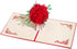 Valentines Day Card for Her - 3D Rose Bouquet Pop Up Card with Envelope, Gift for Him (Pack of 1)