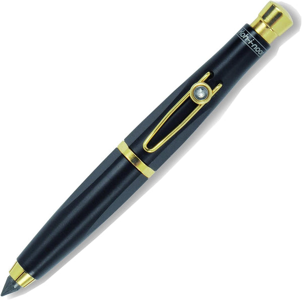 Koh-I-Noor Mechanical Drop Clutch Lead Holder, 5.6mm x 80mm Lead, Black with Gold Clip, 1 Each (5321CA1005PK)