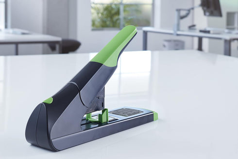 Novus B50 re+New Heavy Duty Stapler, 140 Sheet Capacity, Black, Made of 81% Recycled Plastic, 25 Yr. Warranty