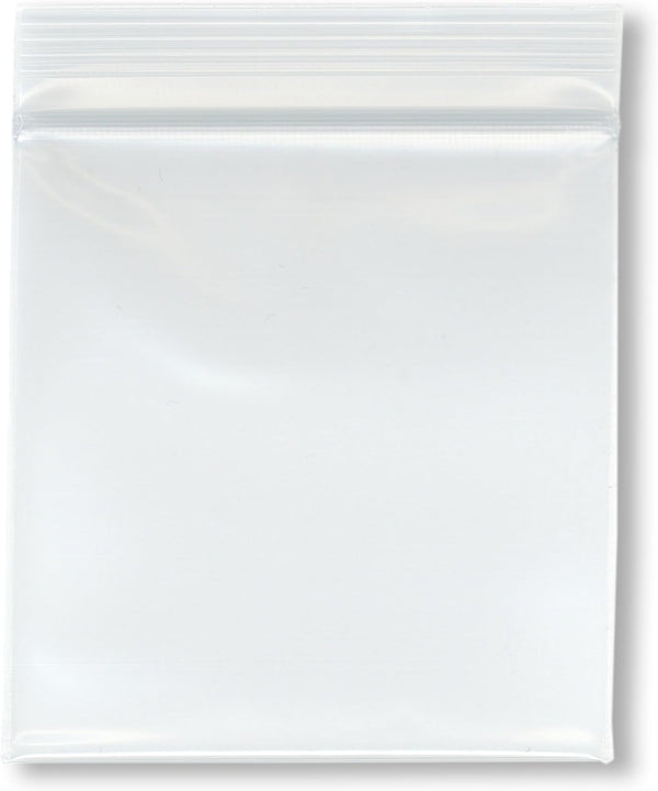 Plymor 3" x 3" Reclosable Plastic Bags, Pack of 200, 6 Mil Industrial Duty Zipper Bags for Storage