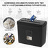 woolsche Home,5 2.38-Gallon Shredder,P-4 4-Mode Paper Shredder for Sheet Desktop Cross Cut with Basket Security Level