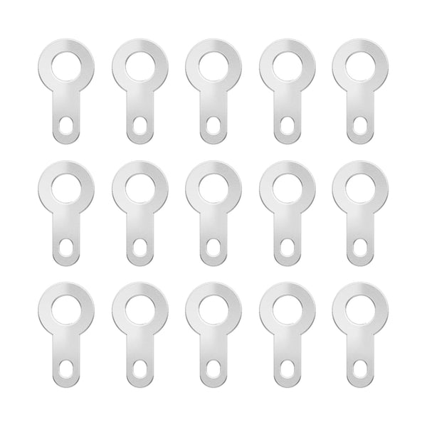 eMagTech 200PCS Crimp Ring Terminal 2.7mm Solder Tag Lug Plate Bare Ring