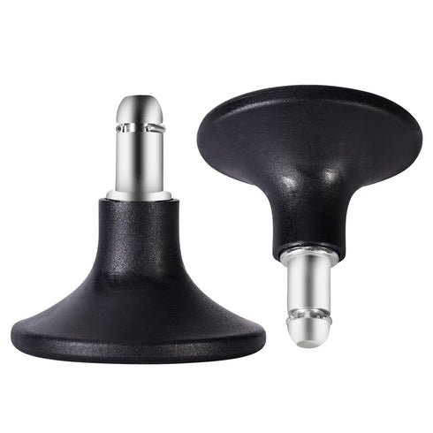Bell Glides Replacement Swivel Caster Wheels, Adjustable Low Profile Stool with Fixed Stationary Castors, 5pcs with