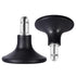 Bell Glides Replacement Swivel Caster Wheels, Adjustable Low Profile Stool with Fixed Stationary Castors, 5pcs with
