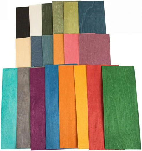 Gumney 7.8719.68in, 0.5mm Natural Dyed Maple Wood Veneer, Thickness Thin Wood Veneer for Skateboard, Fingerboard