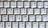Online-Welcome Thai Transparent Keyboard Stickers with Black Lettering for Pc Computer Laptops Desktop